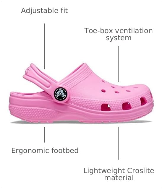 Image of Crocs Classic Clogs (Little Kid /Big Kid) Taffy Pink 6 Big Kid M