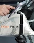 OQTIQ Phone Cup Holder for Car Mount Compatible with MagSafe, Quick Extension Long Arm and 360° Rotation, Fits 3"-4" Cup Holders - Stable & Secure for iPhone 12-17 Series, Not Charger