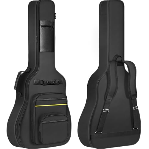 ANILD Acoustic Guitar Bag 40 41 42 Gig Bag 0.35 In Thick Padding Dual Adjustable Shoulder Strap...