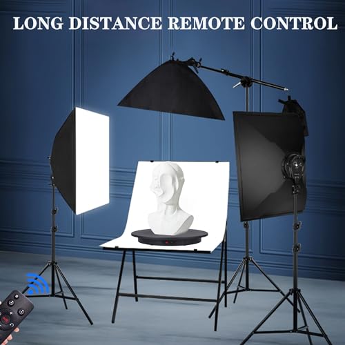 image for JAYEGT Motorized Rotating Display Stand, 360 Degree Electric Rotating 