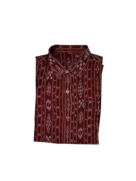 Image of Odisha Handloom 100% Pure Cotton unstitched Sambalpuri Pasapali Shirt fabric for Men /Boys Odisha Traditional kurta Soft & Breathable Natural Cotton fabric