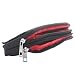 Produktbild Horizontal Stofftasche m. 2 Reißverschlüssen, Klettverschlussfach, Gürtelschlaufe, Größe: M, schwarz
