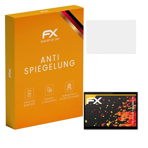 atFoliX Película Protectora compatible con Lenovo Yoga Duet 7i Lámina Protectora de Pantalla, antirreflejos y amortiguadores FX Protector Película (2X)