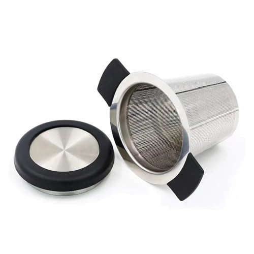 Premium Stainless Steel Tea Filter with Dual-Handle, Silicone, Dual-Ear Maker, and Partition - Image 5