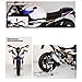 ConsoleXpress Alloy Dynamic Motorcycle, 1/6 Scale Alloy Dynamic Die-Cast Motorcycle Model with Sound Effects, LED Lights, Ignition System and Smoke Spray, Xmas Gifts for Adults & Youth