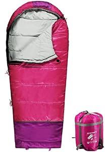 REDCAMP Kinder-Mumienschlafsack Rosa mit 1,1 kg