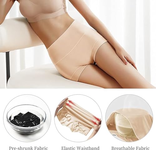 Image of Ultimate Comfort cotton underwear for women,high waisted, Full Coverage, panties for women 4 Pack