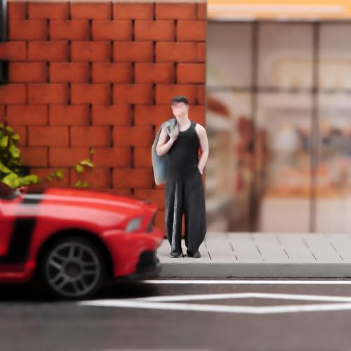 Figurines masculines 1/64e peintes à la main pour micro-scène et accessoires de cinéma