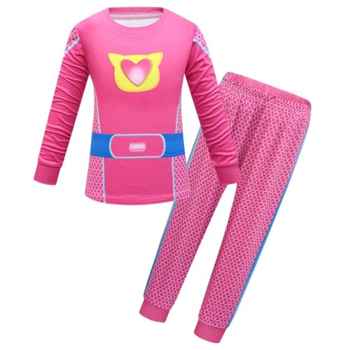 Image of Girls Pink Long Sleeve Shirt and Pants Set Party Outfits
