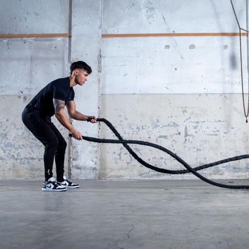 Cuerda de entrenamiento de alta durabilidad VirtuFit Battle Rope Pro 9m 3