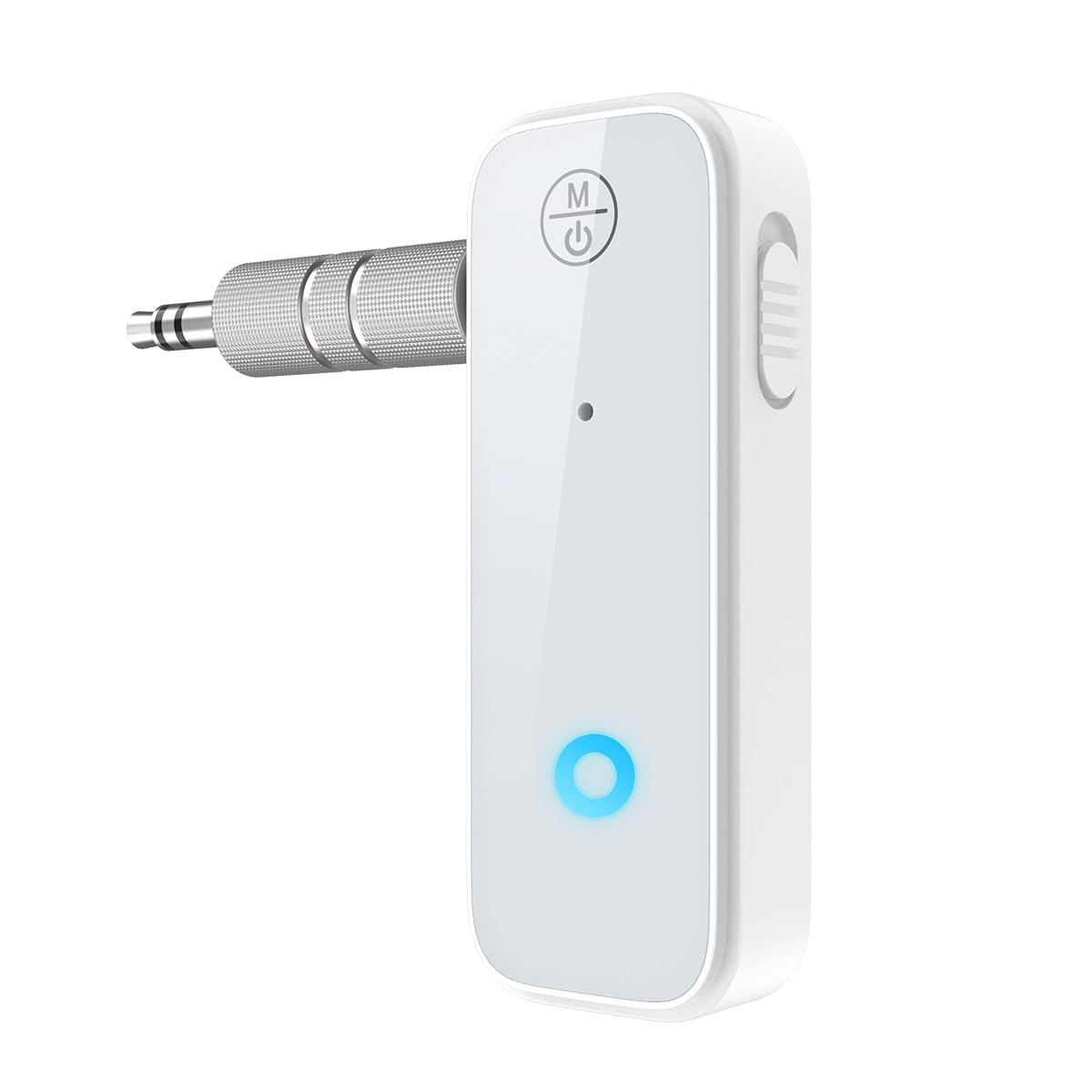 OQIMAX AUX Bluetooth Adapter, 2-in-1 Transmitter Receiver for Hands-Free Calls, Noise Cancelling, Bluetooth 5.0, Compatible With Car Stereos, Home Systems, and Headphones, Easy Connect