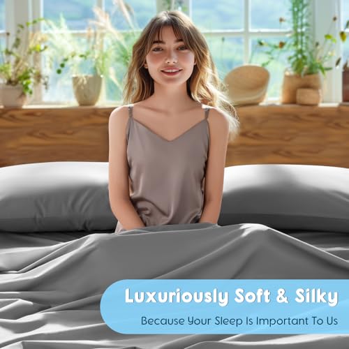 Image of SONORO KATE 1000 Series 100% Egyptian Cotton Full Sheets,Extra Deep Pocket