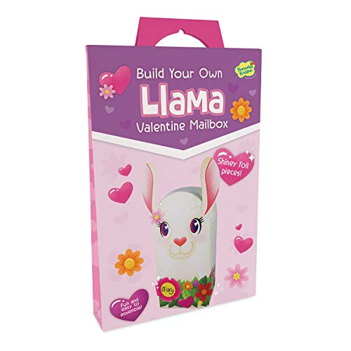 Peaceable Kingdom Build Your Own Llama Valentines Mailbox Kit