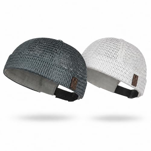 Bonnet sans bord en mesh ventilé, miki homme ultra léger ajustable