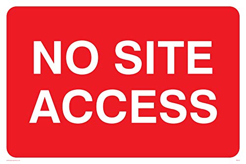 Viking Segni Pr558-A4L-3 M "Divieto Di Accesso Al Sito" ", 3 Mm, Plastica Rigida, 200 Mm Altezza X 300 Mm Larghezza