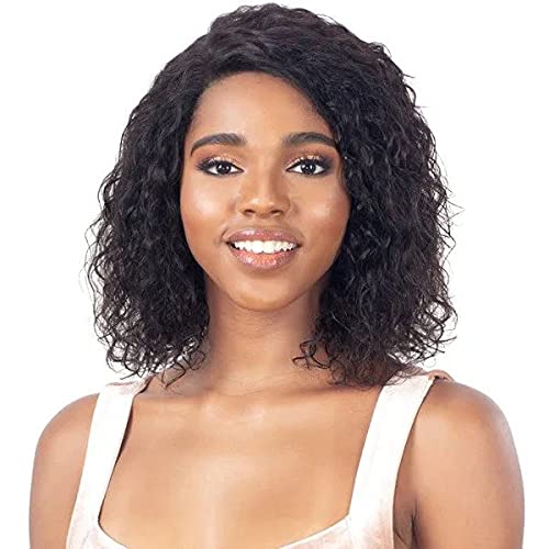 Freetress Naked Brazilian Natural Human Hair Premium Lace Front 5" R-Part Wig MILEY (NATURAL)