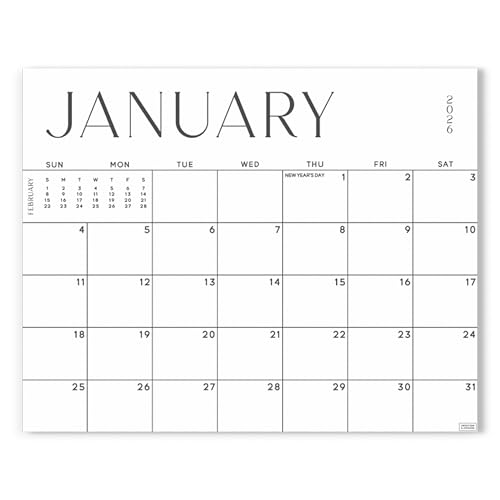 S&O Simple Magnetic Fridge Calendar from January 2026-June 2027 - Tear-Off Refrigerator Calendar to Track Events & Appointments - 18 Month Magnetic Planner for Fridge for Easy Planning-8"x10”in