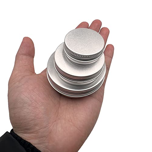 20 Pack 0.5 Oz Aluminum Tin Jar With Screw Lid 15 Ml Round Refillable Containers #TOP4