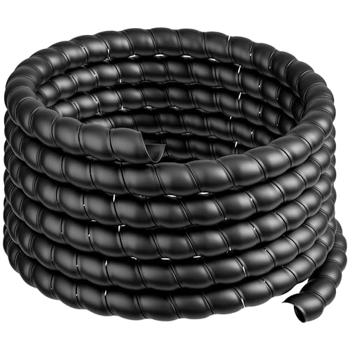 ANCIMOON Hydraulic Hose Protector 1/2 OD x 10 Length Spiral Wrap