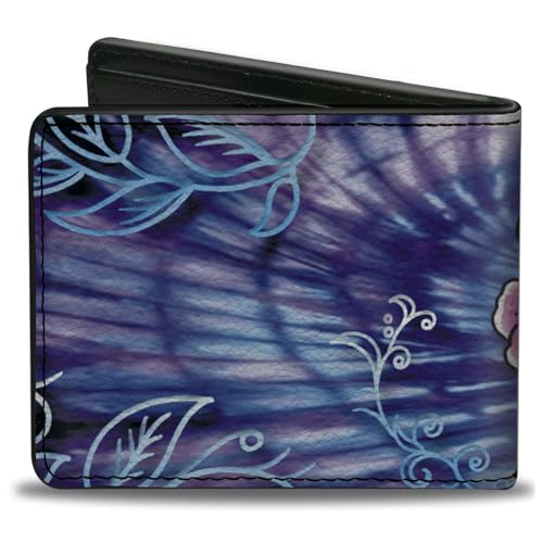 Buckle-Down Men's Standard PU Bifold Wallet-TJ-Hummingbird, Multicolor, 4.0" x 3.5"2