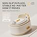 Toddler Toilet Potty Chair for Toddlers 1-7, Kids Potty Training Seat, 3-in-1 Potty Chair for kids Portable Removable Seat with Sturdy Step Stool, Standalone Potty Chair for Toddlers
