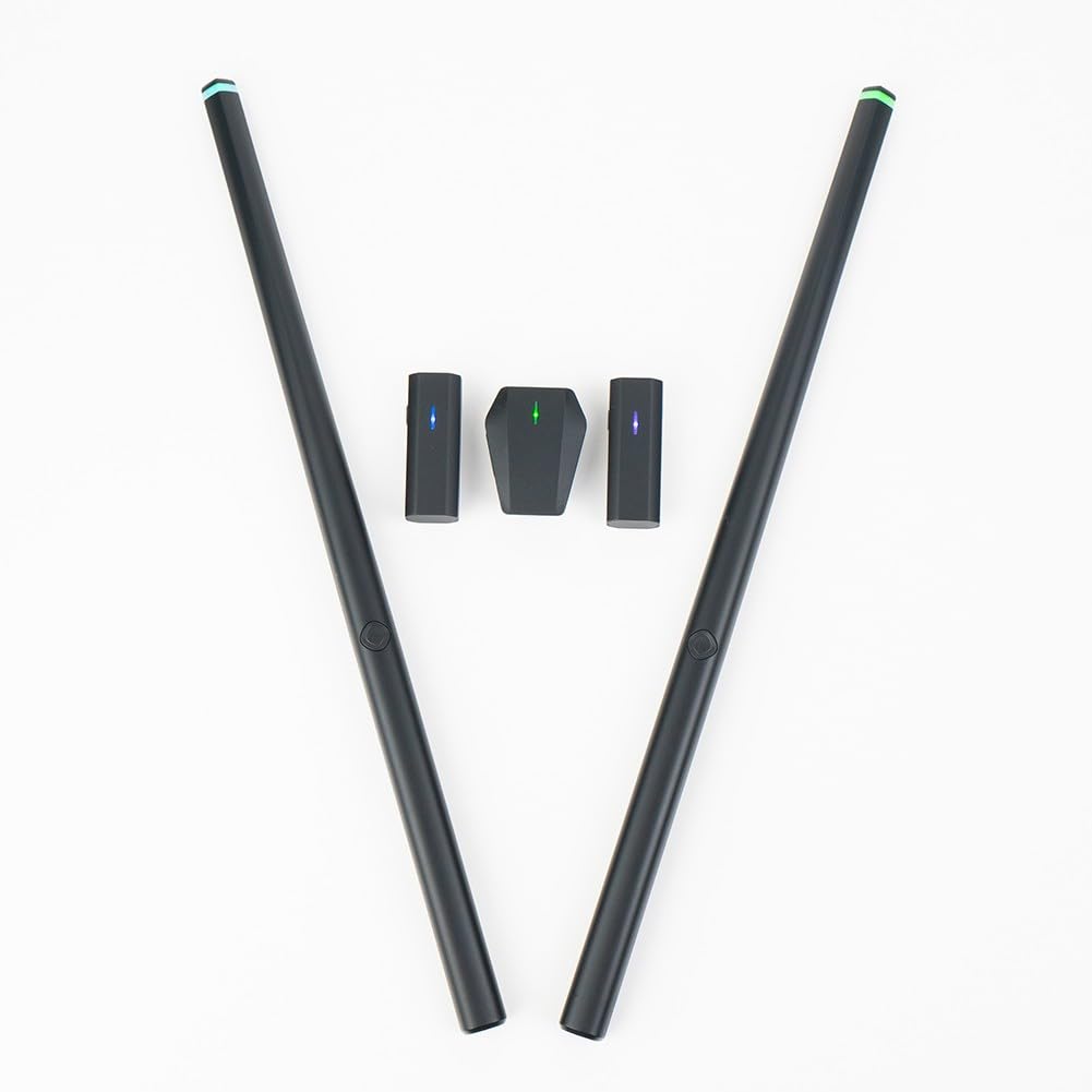 Tragbares elektrisches Lufttrommel-Set mit Fußwandler, virtuelles für Midi-Drum-Kit für iOS Android, leises Üben Reisen Drumming System Schwarz