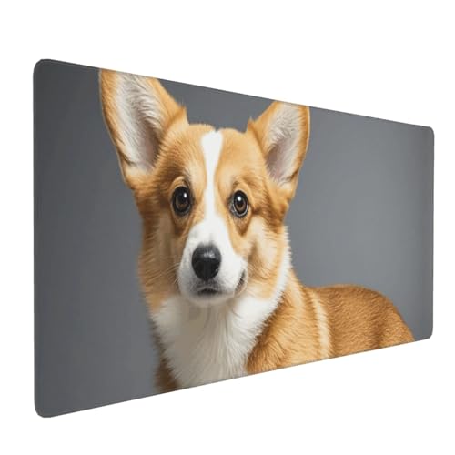 Tapis de souris de jeu Corgi fini le tapis qui glisse sur le bureau