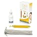 Face Massager Roller Kit with Facial Serum - 24K Gold Plated Beauty Bar Skin Care Massage Therapy Tool - Firms, Tightens Look and Reduces Look of Dark Eye Circles, Fine Lines, Wrinkles + FREE E-Book