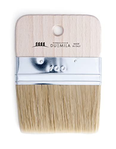 PENNELLIFICIO 2000 | Pincel Spalter para Efectos Decorativos, Pincel Plano, Efecto veteado Madera, Ancho 10 cm – Fabricado en Italia