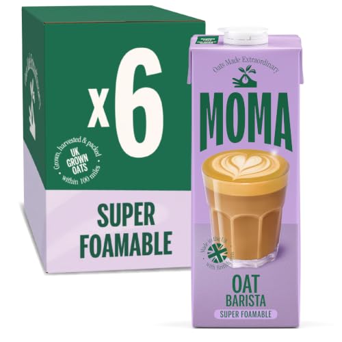 MOMA Barista Edition Lait d'avoine | 6 x 1 L | 100% végétal végétalien | Fabriqué avec toute l'avoine pour ajouter des fibres et une saveur délicieuse |...
