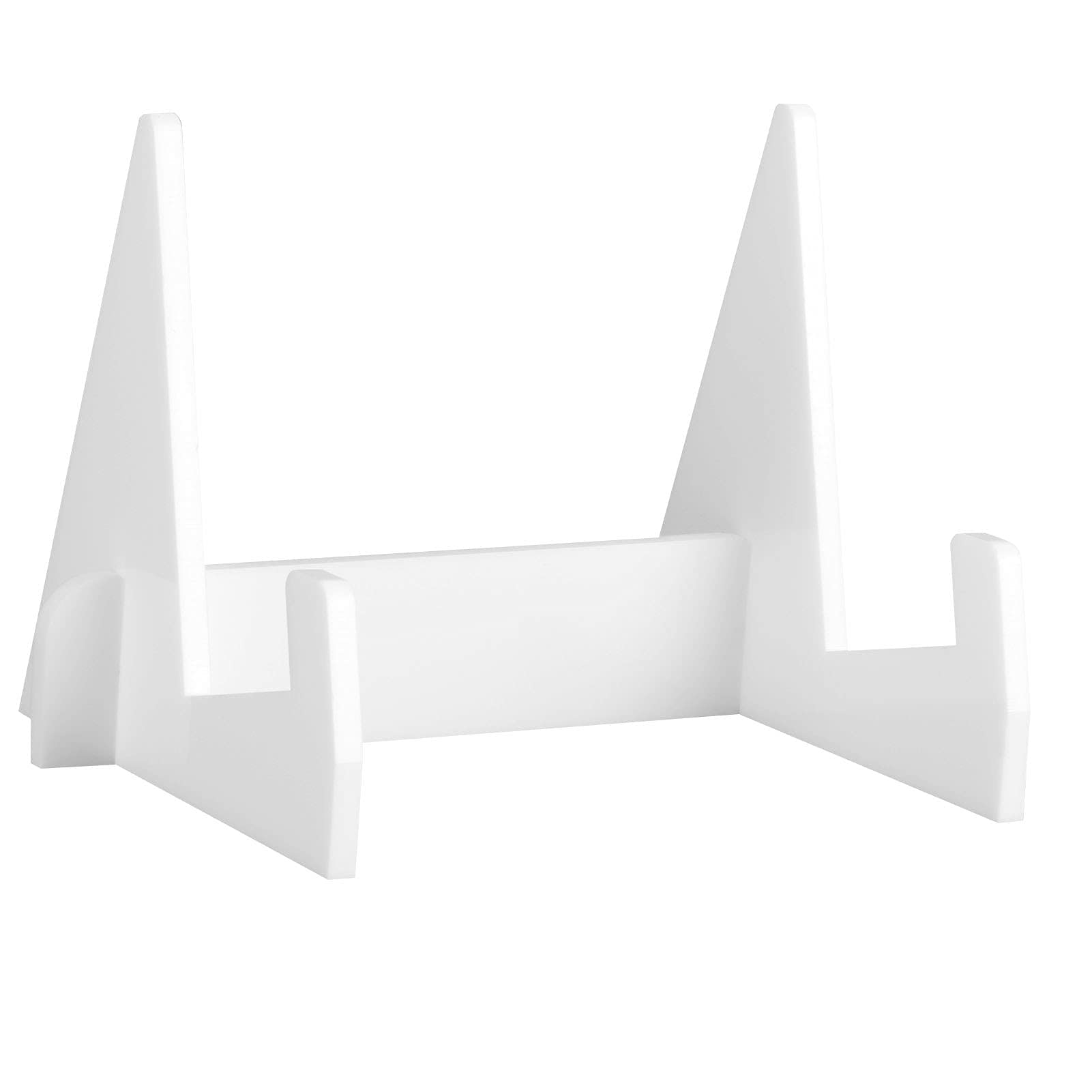 Supporto per Libri in Acrilico, Espositore per Portapiatti Display per Libri Cavalletto Hoder per la Visualizzazione di Tablet, Giornali, Riviste, Quaderni(Bianco)