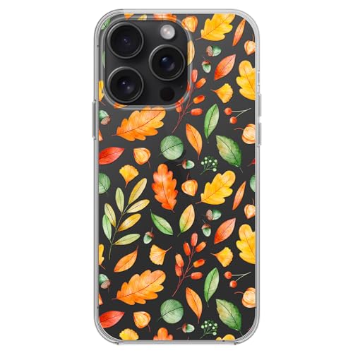 Coque iPhone 15 Pro antichoc transparente motif automne pour éviter les rayures au dos - 2
