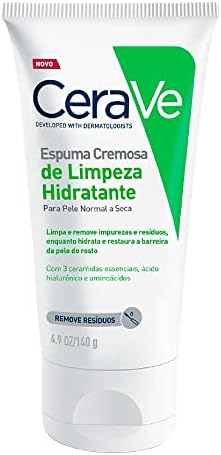 CeraVe, Espuma Cremosa de Limpeza Hidratante, com Ácido Hialurôni...
