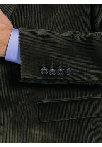 Men's Corduroy 3 Piece Suits Slim Fit Set Formal Business Blazer Jacket Vest Pant for Wedding Party Tuxedo4