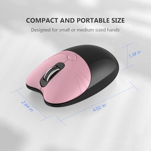 Image of MOFII Wireless Keyboard and Mouse Combo, 2.4 GHz Full-Size Retro Round Keyboard and Mouse, Plug and Play, 8 Multimedia & Shortcut Keys for Mac, Windows, Laptop /Desktop /PC - Pink Gradient