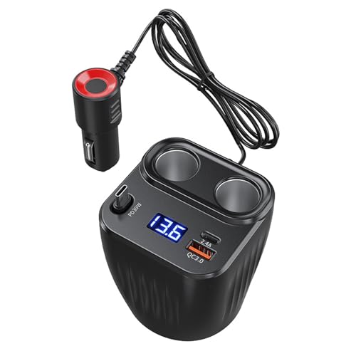 Cargador de coche sin enredos con cable retráctil estable para móvil y camión