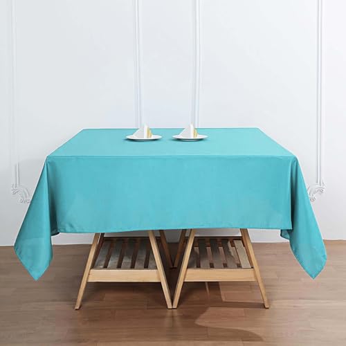 Efavormart 70" Square Linens Turquoise Wholesale Linens Polyester Square Linen Tablecloth for Wedding Banquet Party Restaurant