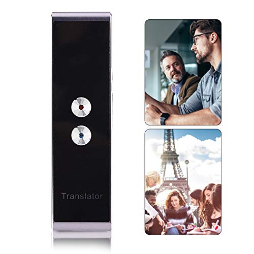Mini traductor de voz, traductor de voz electrónico portátil en tiempo real, traductor instantáneo inteligente inalámbrico Bluetooth, compatible con 30 idiomas, compatible con teléfonos iOS y Android