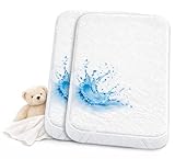 Lovely Hippo Coprimaterasso Next to Me - Protezione Materasso 100% Impermeabile e Traspirante - Certificato OEKO-TEX (50 x 83 cm (Set di 2))