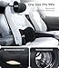 Wigoo 2025 Car Neck Pillow and Lumbar Support Pillow for Car Kit [Ergonomic Design, Pressure Relief] Soft Car Headrest Pillow Back Cushion with Adjustable Strap, Fits All Vehicles (Black)