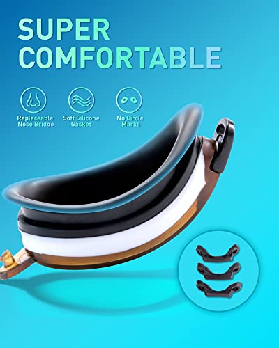 Image of SUMARPO Swim Goggles for Men Women, Anti-Fog Clear No Leaking Swimming Goggles for Adults