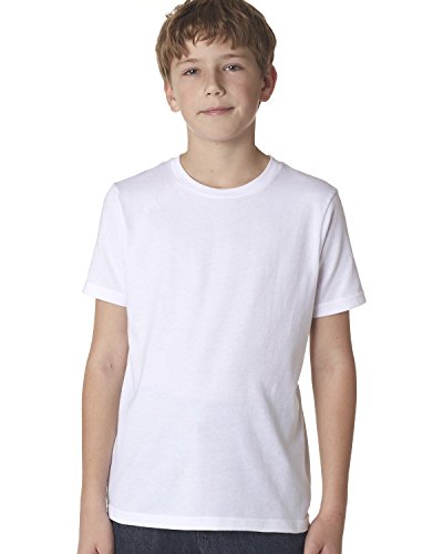 Next Level Boys Cotton Crew - White - XL - (Style # 3310 - Original Label)