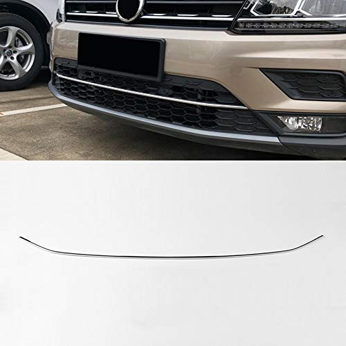 para Tiguan/Tiguan Allspace MK2 2017-2019 Cromado Delantero Inferior Center Grill Gird Cubierta Trim de Acero Inoxidable Accesorios para automóviles 1 Piezas (No para R-Line/Offroad) Cover