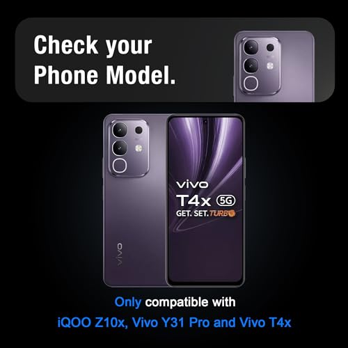 Image of Supershieldz NeoGuard HD+ Tempered Glass Screen Protector Guard for iQOO Z10x, Vivo Y31 Pro and Vivo T4X, 9H Hardness | Case-Friendly | Easy Installation Kit