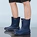 Hsttgsr Rain Boots for Men Waterproof Fashionable Rubber Boots Non-slip Outdoor Garden Boots Mid Calf Muck Work Shoes Comfort Lightweight Rainboots for Fishing Climbing