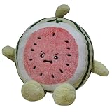Yoholto Watermelon Plush Pillow - 13.7 inch Fruit Watermelon Stuffed Plush Doll Toy - Home Decoration Birthday for Kids Adults (Angry)