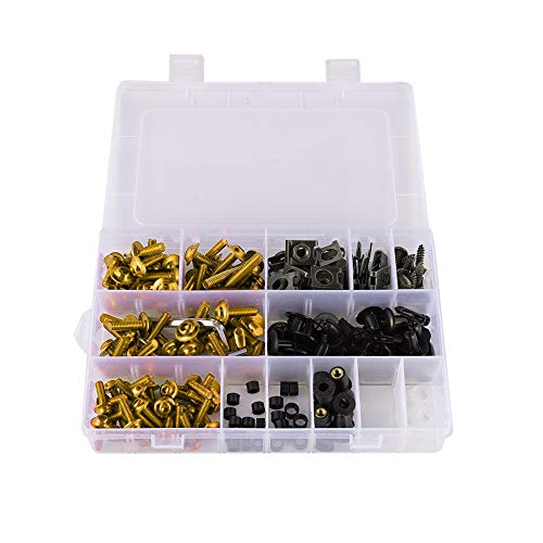 Sangmei 233pcs conjunto de parafusos de carenagem para motocicletas esportivas universais para motoc