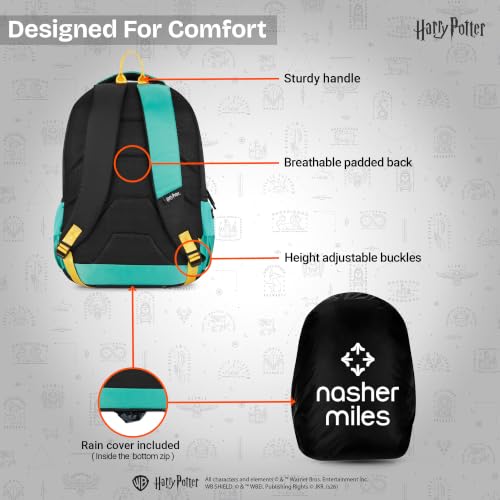 Image of Nasher Miles x Harry Potter Backpack | Polyester Laptop Backpack 35L | Ideal for School, College, Office & Travel | Men, Women, Boys, Girls
