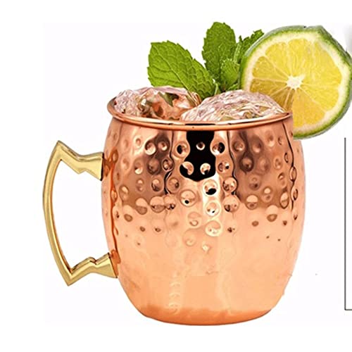 Coffee Cup Stainless Steel Water Glass Red Wine Glass White Wine Glass Metal Cup Bar Beer Glass Copper Cup (Color : Metallic, Size : One Size) #TOP3