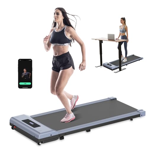 Cinta de correr Kouamor, hasta 6 km/h, pantalla LCD, portátil, plegable, negro, 120 kg